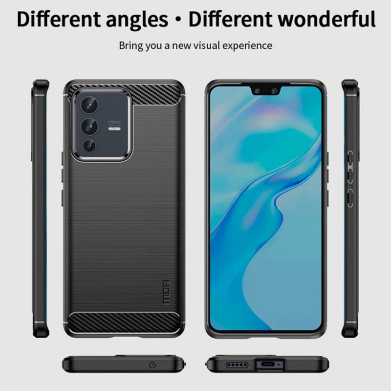 Coque Vivo V23 5G Fibre Carbone Brossée