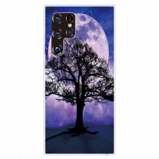 Coque Samsung Galaxy S22 Ultra 5G Arbre et Lune