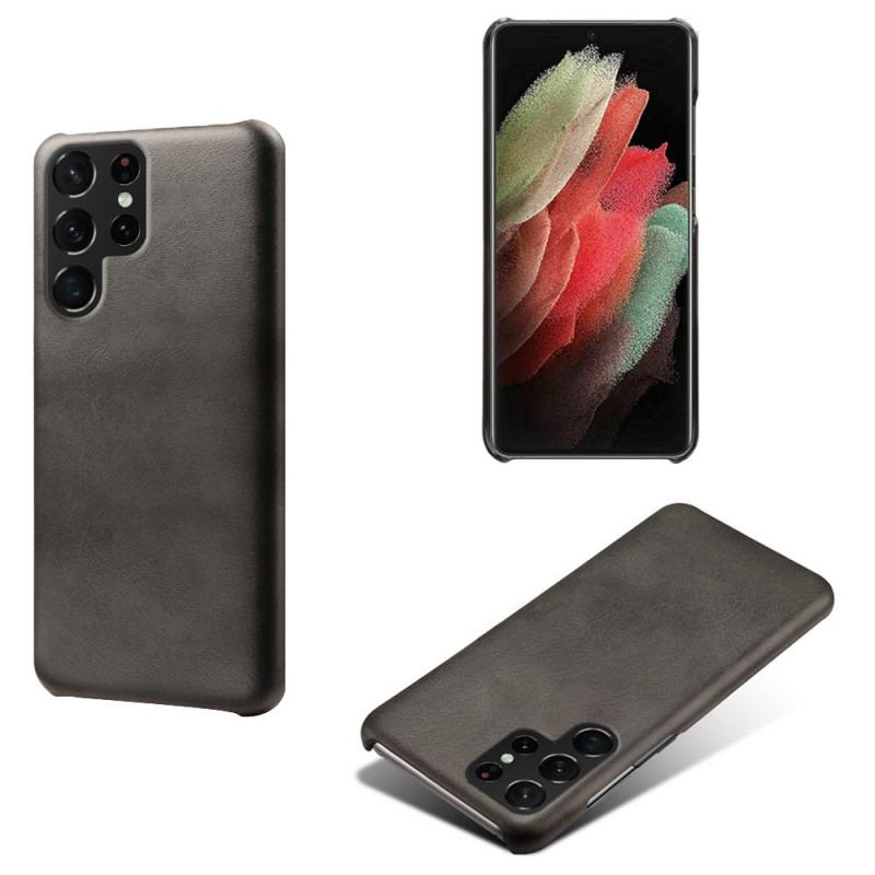 Coque Samsung Galaxy S22 Ultra 5G Effet Cuir KSQ