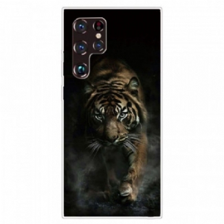 Coque Samsung Galaxy S22 Ultra 5G Flexible Tigre