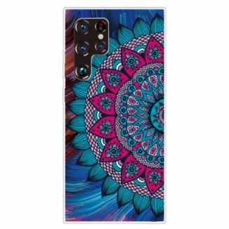 Coque Samsung Galaxy S22 Ultra 5G Mandala Coloré