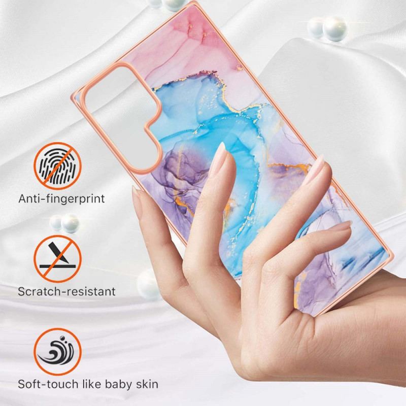 Coque Samsung Galaxy S22 Ultra 5G Marbre Sophistiqué
