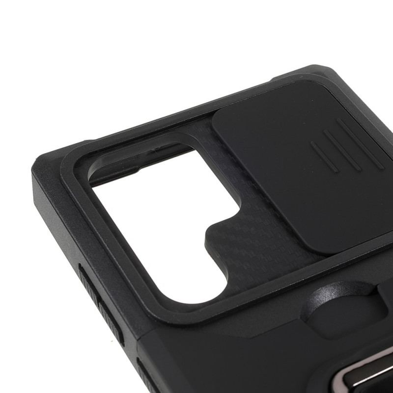 Coque Samsung Galaxy S22 Ultra 5G Multi-Fonctionnelle Protège-Lentilles