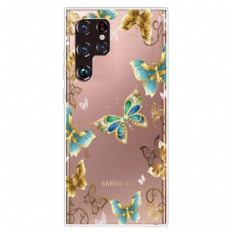 Coque Samsung Galaxy S22 Ultra 5G Papillons Design