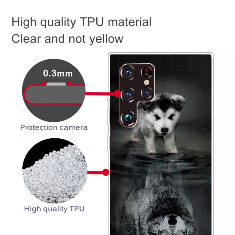 Coque Samsung Galaxy S22 Ultra 5G Rêve de Chiot
