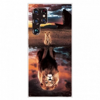 Coque Samsung Galaxy S22 Ultra 5G Rêve de Lionceau