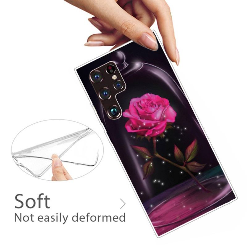 Coque Samsung Galaxy S22 Ultra 5G Rose Magique