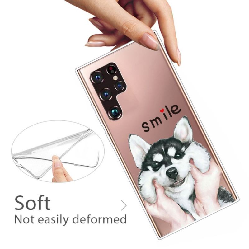 Coque Samsung Galaxy S22 Ultra 5G Smile Dog