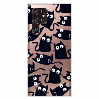 Coque Samsung Galaxy S22 Ultra 5G Souris Noires