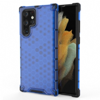 Coque Samsung Galaxy S22 Ultra 5G Style Nid d'Abeille
