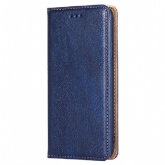 Flip Cover Samsung Galaxy S22 Ultra 5G Simili Cuir Coutures