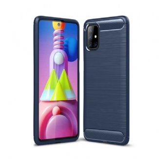Coque Samsung Galaxy M51 Fibre Carbone Brossée