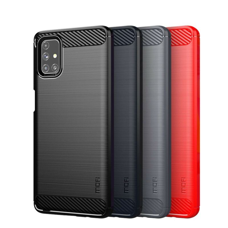 Coque Samsung Galaxy M51 Fibre Carbone Brossée MOFI