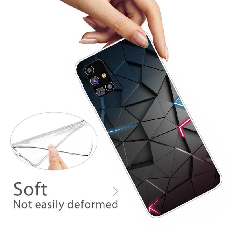 Coque Samsung Galaxy M51 Flexible Géométrie