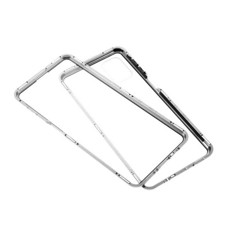 Coque Samsung Galaxy M51 Rebords Métal et Verre Trempé