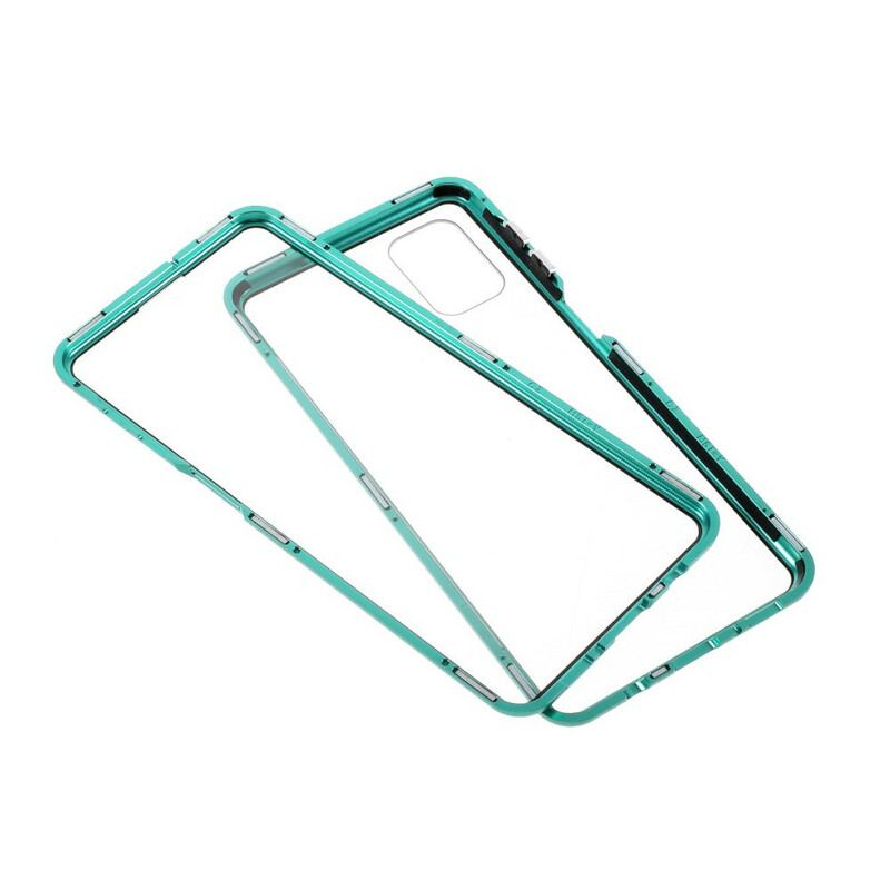 Coque Samsung Galaxy M51 Rebords Métal et Verre Trempé