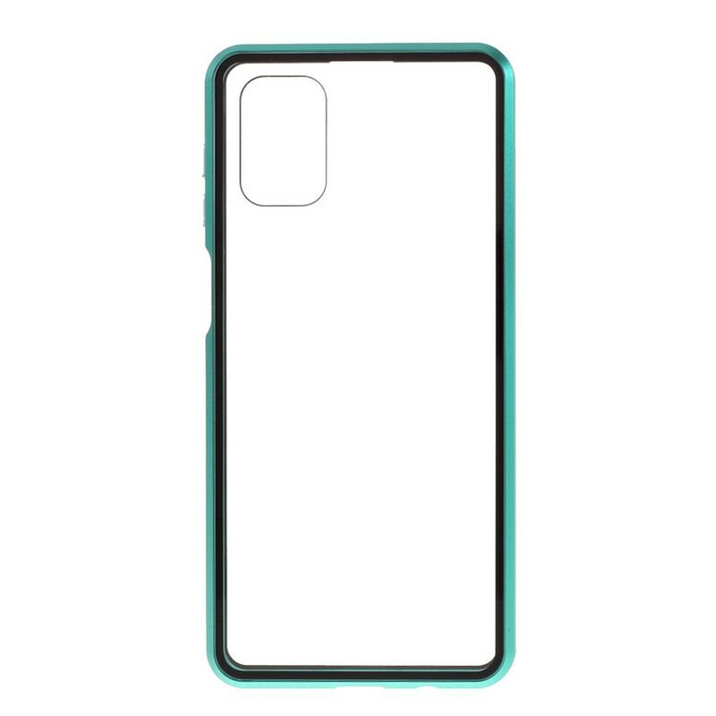 Coque Samsung Galaxy M51 Rebords Métal et Verre Trempé