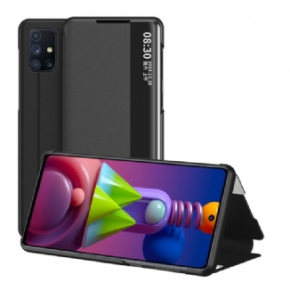 View Cover Samsung Galaxy M51 Simili Cuir Texturé