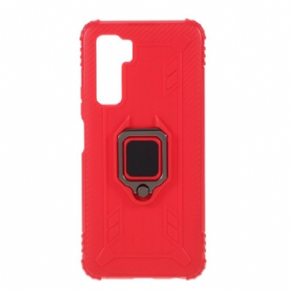 Coque Huawei P40 Lite 5G Ring et Fibre Carbone