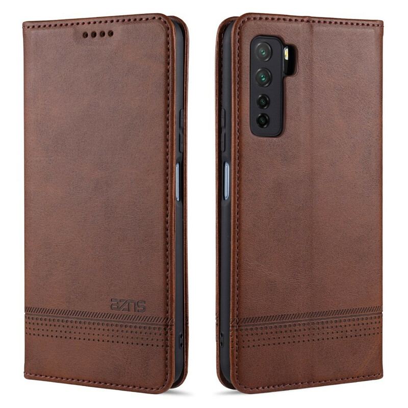Flip Cover Huawei P40 Lite 5G Style Cuir AZNS