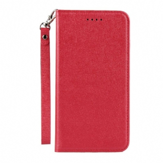 Flip Cover Huawei P40 Lite 5G Style Cuir Douceur avec Lanière
