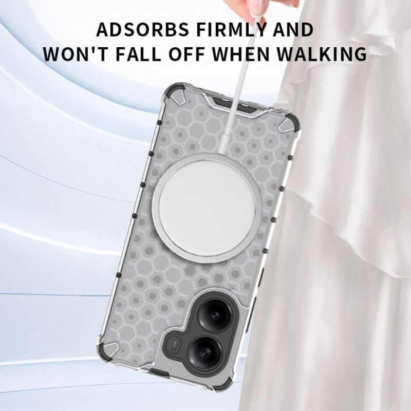 Coque Poco X7 Pro 5G Compatible MagSafe Nid d'Abeille