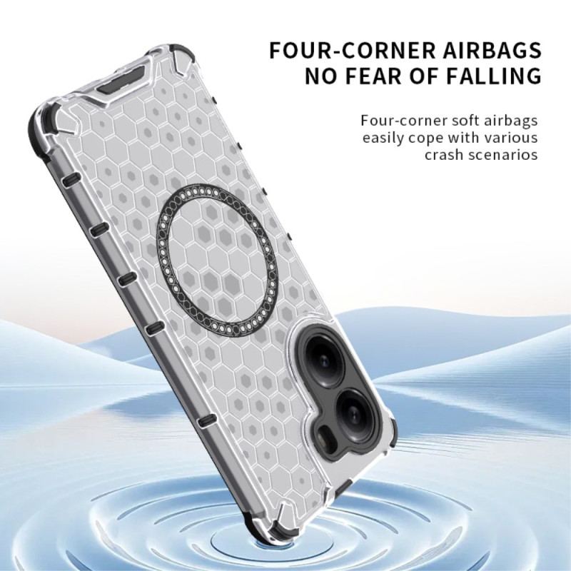 Coque Poco X7 Pro 5G Compatible MagSafe Nid d'Abeille