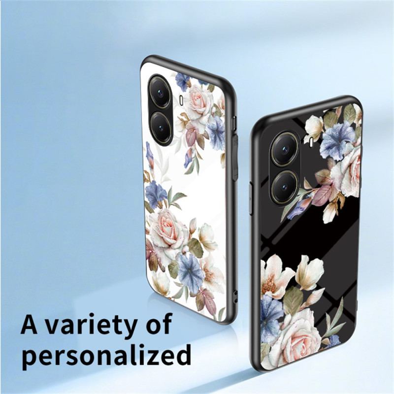 Coque Poco X7 Pro 5G Verre Trempé Motif Floral