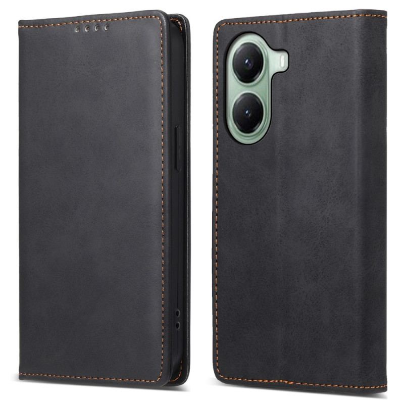 Flip Cover Poco X7 Pro 5G Effet Cuir Vintage