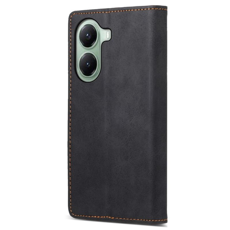 Flip Cover Poco X7 Pro 5G Effet Cuir Vintage