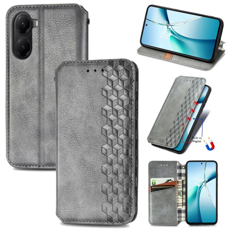 Flip Cover Poco X7 Pro 5G Effet Daim Losanges