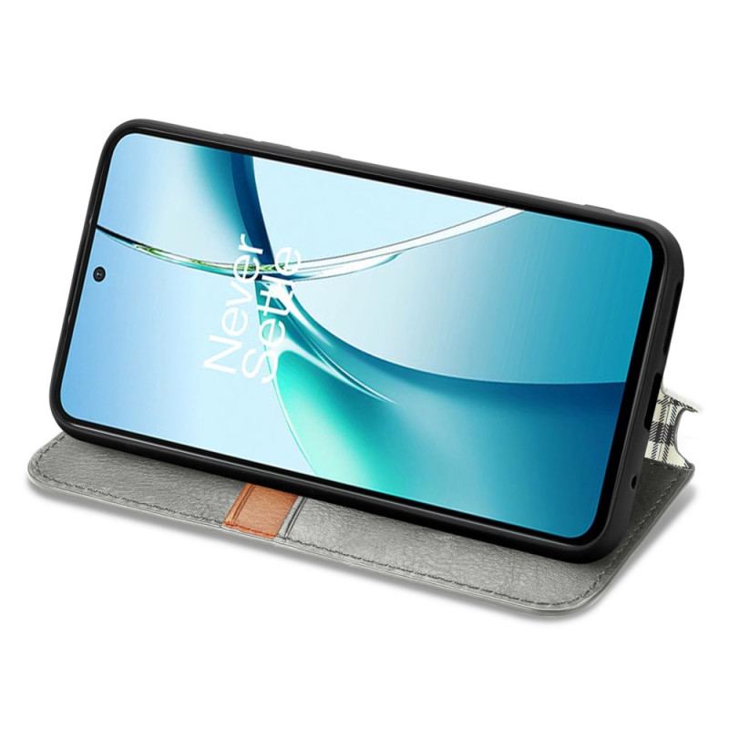 Flip Cover Poco X7 Pro 5G Effet Daim Losanges