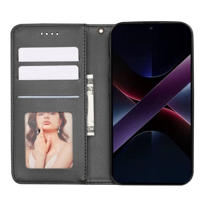 Flip Cover Poco X7 Pro 5G Motif à Carreaux