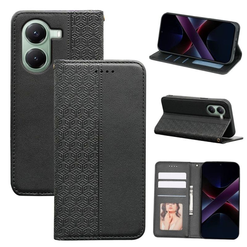 Flip Cover Poco X7 Pro 5G Motif à Carreaux