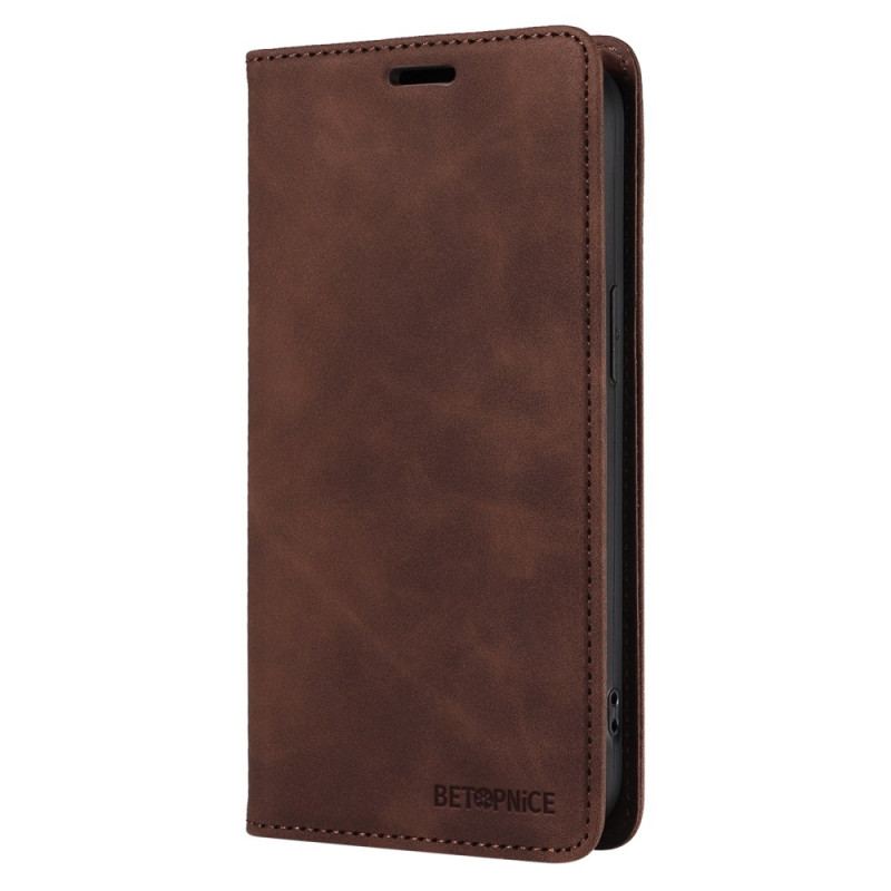 Flip Cover Poco X7 Pro Effet Daim BETOPNICE