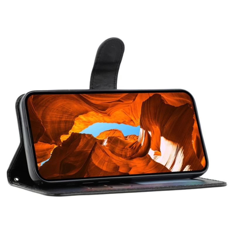 Housse Poco X7 Pro 5G Effet Cuir à Lanière