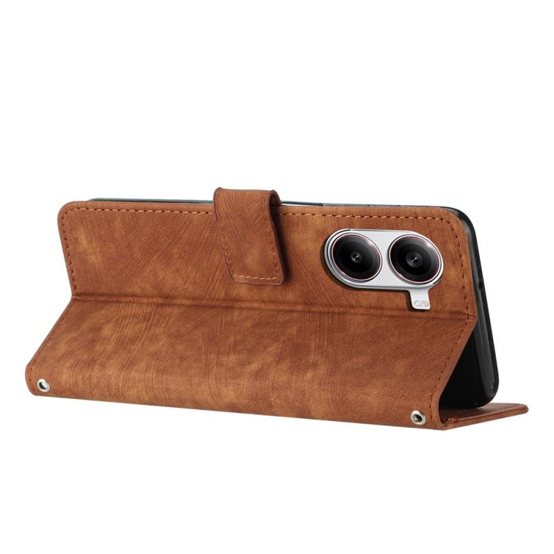 Housse Poco X7 Pro 5G Effet Daim Lignes