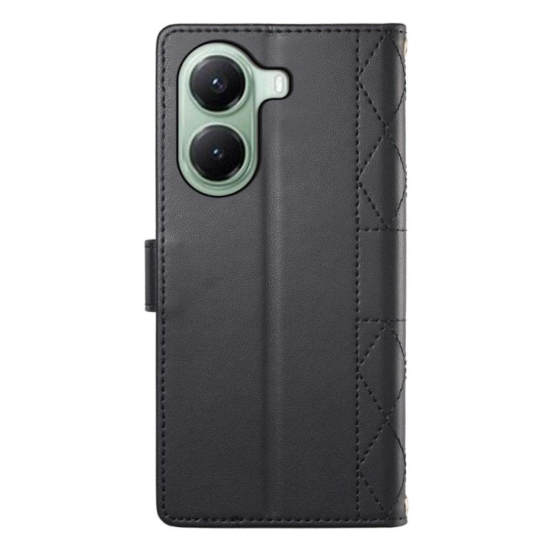 Housse Poco X7 Pro 5G Matelassée à Lanière et Bandoulière