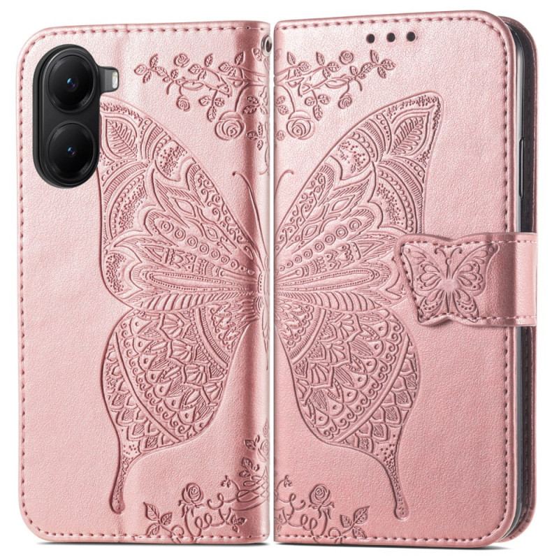 Housse Poco X7 Pro 5G Papillon Baroque