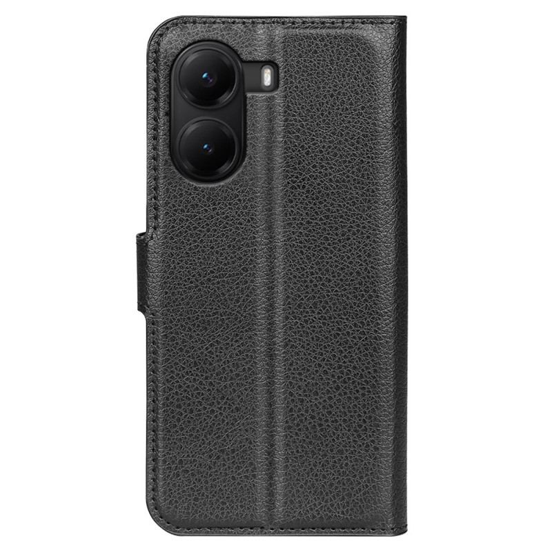 Housse Poco X7 Pro 5G Simili Cuir Litchi