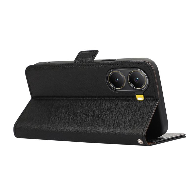 Housse Poco X7 Pro 5G Simili Cuir Litchi ABEEL