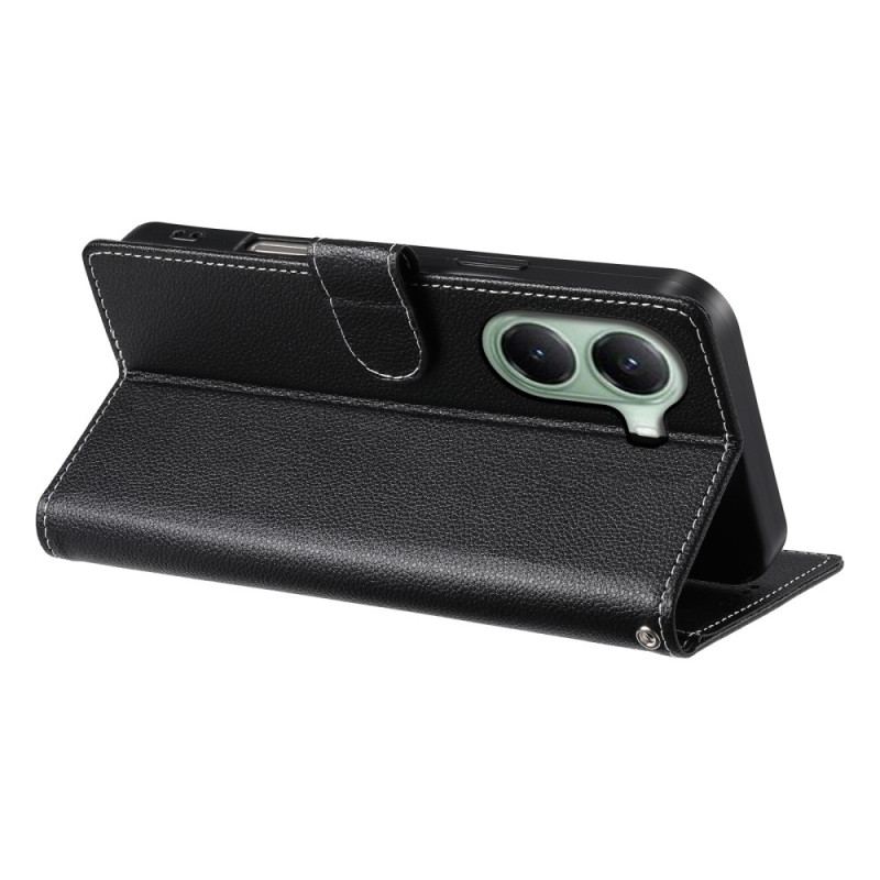 Housse Poco X7 Pro 5G Style Cuir Litchi