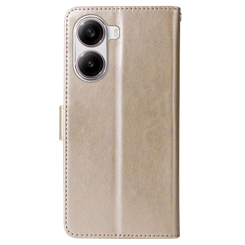 Housse Poco X7 Pro Florale à Lanière