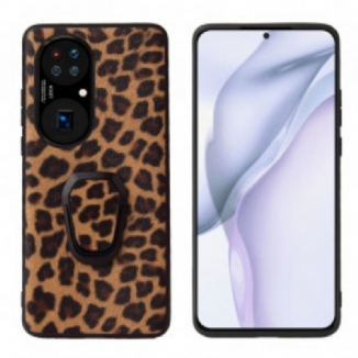 Coque Huawei P50 Style Léopard Anneau-Support