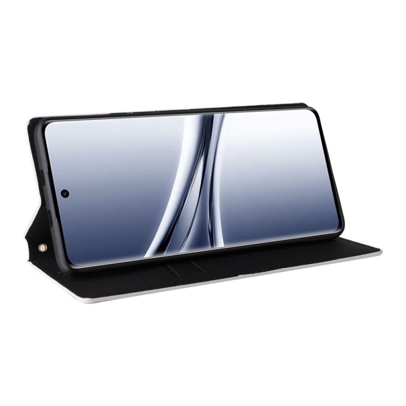 Flip Cover Xiaomi Redmi Note 15 5G / 4G / Poco M8 5G Motif Losanges Gravés