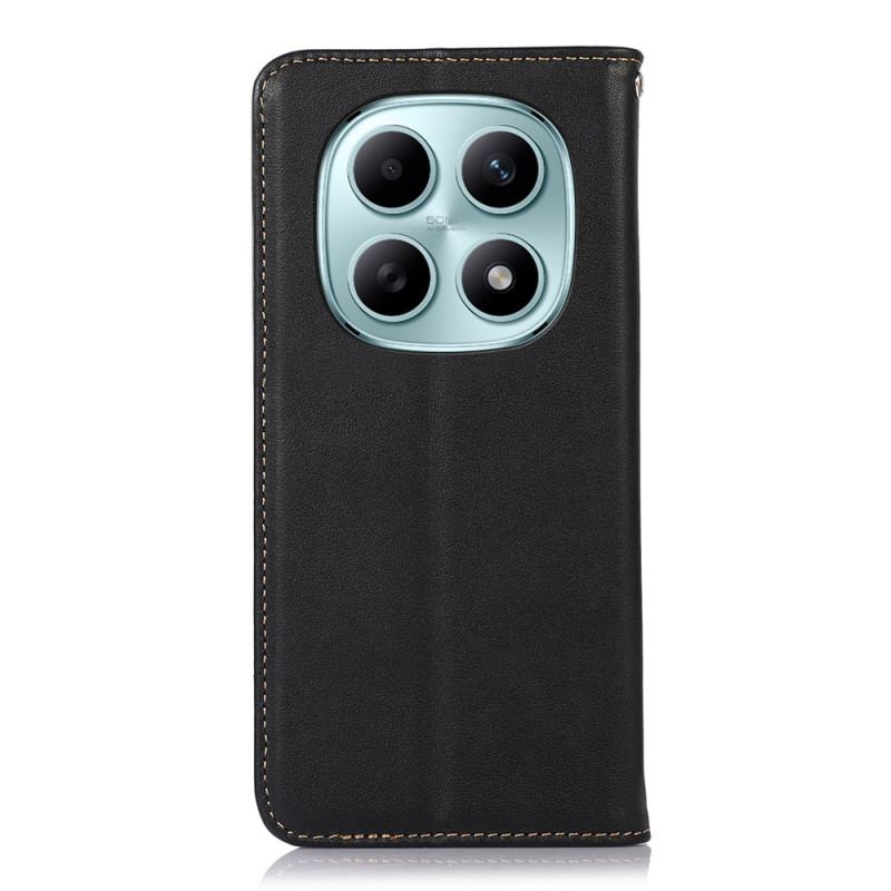 Flip Cover Xiaomi Redmi Note 15 5G / Poco M8 5G Cuir Véritable KHAZNEH