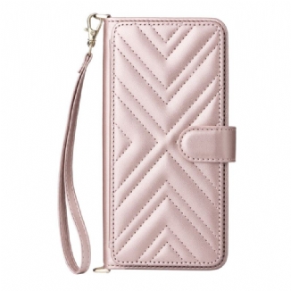 Housse Xiaomi Redmi Note 15 5G / 4G / Poco M8 5G Matelassée avec Bandoulière et Lanière