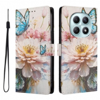 Housse Xiaomi Redmi Note 15 5G / 4G / Poco M8 5G Papillon et Fleurs