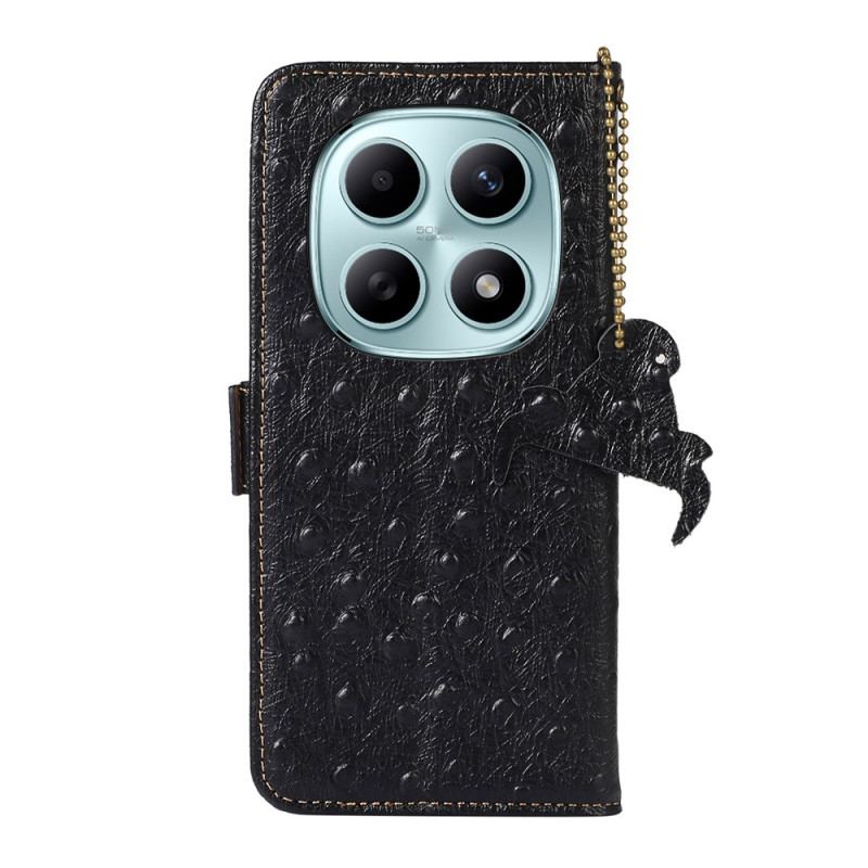 Housse Xiaomi Redmi Note 15 5G / Poco M8 5G Blocage RFID et Cuir Véritable