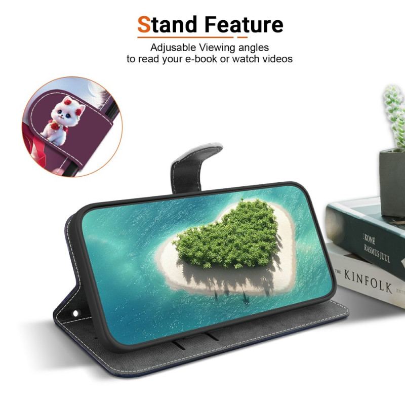 Housse Xiaomi Redmi Note 15 5G / Poco M8 5G Chat et Roses